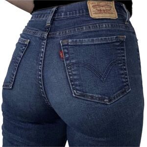 Levis 512 Jeans Size 8S Women's Perfectly Slimming Straight Stretch Blue Denim